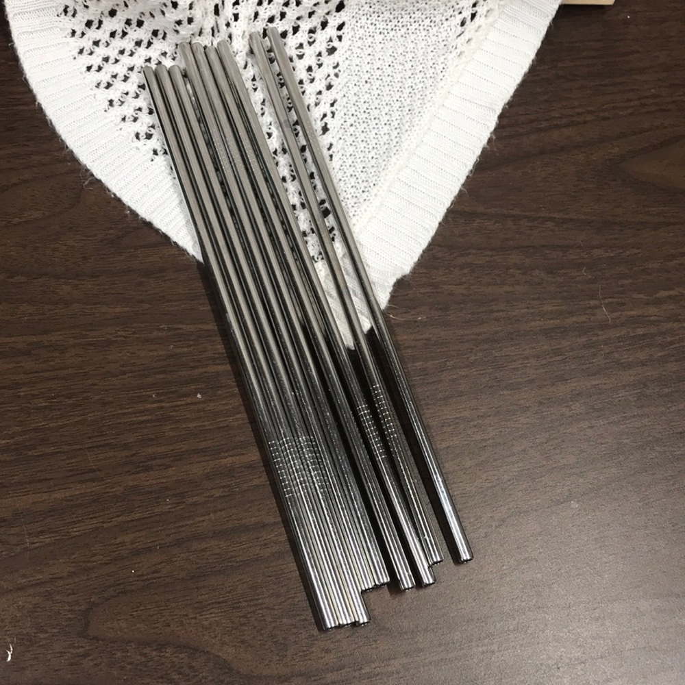 9 Metal Drink Straws
